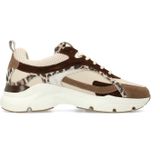Manfield - Dames - Beige - Sneakers - Suède - Casual schoenen