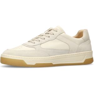 Manfield - Leren Sneakers - Ecru