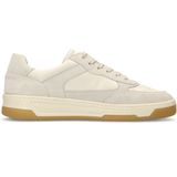 Manfield - Leren Sneakers - Ecru