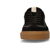 Manfield - Sneakers - Zwart - Leren - Snake Detail