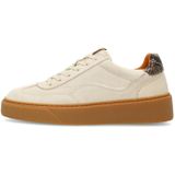 Manfield - Suède Sneakers - Ecru