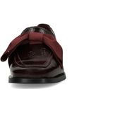 MANFIELD - Mocassins - Rood/Zwart - Leer - Color-Blocking