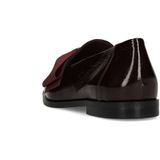 MANFIELD - Mocassins - Rood/Zwart - Leer - Color-Blocking