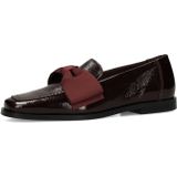 MANFIELD - Mocassins - Rood/Zwart - Leer - Color-Blocking