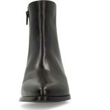 Manfield - Leren Enkellaars - Zwart