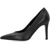 Manfield - Leren Pumps - Zwart