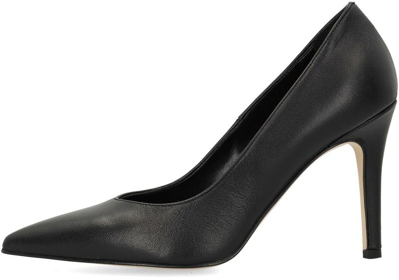Manfield - Leren Pumps - Zwart