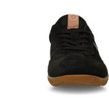 Manfield - Zwarte Sneakers - Suède - Casual schoenen