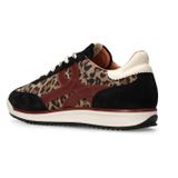 Manfield - Sneakers - Zwart - Leren - Off White Details