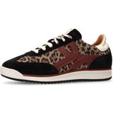 Manfield - Sneakers - Zwart - Leren - Off White Details