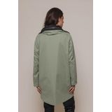 Rino & Pelle - Reversible Coat - Olijf - Mix van Materialen
