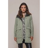 Rino & Pelle - Reversible Coat - Olijf - Mix van Materialen