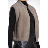 Rino&Pelle - Gilet Elona - Dames Gilet - Neutraal - Hoogwaardige Materialen