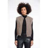 Rino&Pelle - Gilet Elona - Dames Gilet - Neutraal - Hoogwaardige Materialen