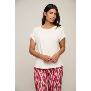 Rino&Pelle dames T-shirt - Faiya V-hals top - wit