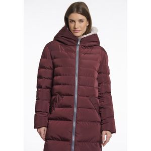 Rino&Pelle - Keila - Faux-fur Jas - Bordeauxrood