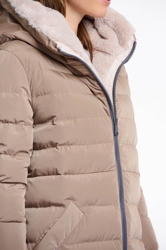 Rino&Pelle - Keila - Faux-fur Jas - Bruin Beige