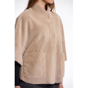 Rino & Pelle - Faux Fur Cape - Zand - Poncho
