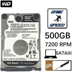 Wd Black 500G 2.5 &quot;Sata Iii Interne Harde Schijf 500Gb Gaming Game Hdd Hd Harddisk 32M 7Mm 7200 Rpm Voor Notebook Laptop