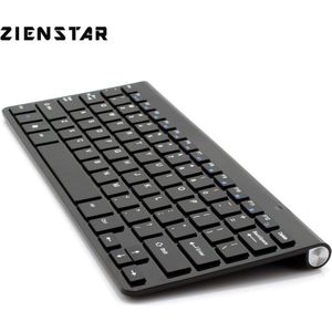 Zienstar Ultra Slim 2.4G Wireless Keyboard toetsenbord voor Ipad, MACBOOK, LAPTOP Computer PC en Android Tablet