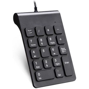 Usb Wired Nummer Numeriek Keypad 18 Key Digitale Toetsenbord Gratis Standaard