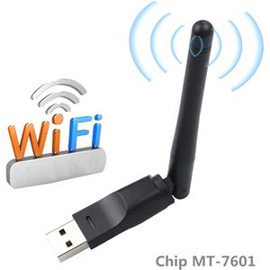 MT7601 150Mbps Draadloze WiFi Router USB Netwerken Card Adapter met 2dB Antenne