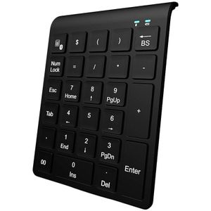 27 Toetsen Bluetooth Wireless Numeriek Toetsenbord Mini Numpad Met Meer Functietoetsen Digitale Toetsenbord Voor Pc Accounting Taken