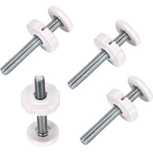 4Pcs M10 Voor Huisdieren Schroef Bouten Adapter Lopen Thru Druk Baby Gate Hardware Installeren Schroefdraad Spindel Staven Duurzaam