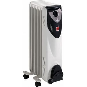 Olie Gevulde Radiator (5 Kamer) Grupo Fm RW-10 1000W Wit