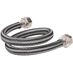 0.5 M 1 M 1.2 M 1.5 M Metalen Geweven Slang Hoge Druk Zacht Waterleiding 1/4 Compressie Draad Connector voor Thuis Badkamer Keuken Gebruik