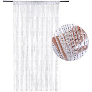 Shiny Tassel-Lijn Gordijnen Woonkamer String Gordijn Deur Divider Drape Woonkamer Volant Thuis Decor100x200cm