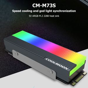 CM-M7S M2 Ssd Heatsink 5V 3Pin Nvme Ngff M.2 2280 Solid State Drive Hard Disk Cooling Radiator Koellichaam cooler Vest Thermische Pad