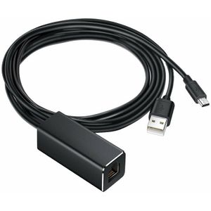 Lan Ethernet Adapter Voor Fire Tv 3 Of Stok Gen 2 USB2.0 Om RJ45 10/100 Mbps Ethernet Adapter(1M)