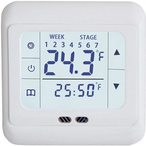 1Pc Touch Screen Digitale Thermostaat Vloerverwarming Kamerthermostaat Programmeerbare Voor Indoor Home Slaapkamer Woonkamer