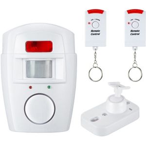 Alarmsystemen Home Security Alert Infrarood Sensor Anti-diefstal PIR 110dB Bewegingsmelder Monitor Draadloos Systeem + 2 Afstandsbediening controle