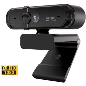 Webcam 1080P Hd Webcam Autofocus Computer Cam Ingebouwde Microfoon Privacy Cover Groothoek Lens Speaker usb Video Web Cam