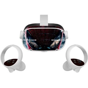 Cool Pvc Sticker Skin Sticker Voor Oculus Quest 2 Vr Bril Accessoires Virtual Reality Cartoon Stickers Decals Voor Quest2