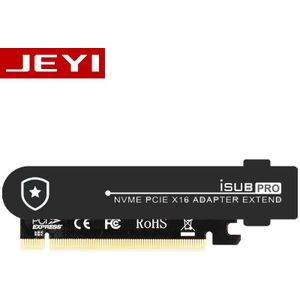 Jeyi Isub PCIE3.0 Nvme Adapter X16 Pci-E Volledige Snelheid M2 M.2 2280 22110 Aluminium Plaat Thermische Geleidbaarheid Silicium Wafer Cooling