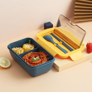 Draagbare Gezonde Materiaal Lunchbox Onafhankelijke Rooster Voor Kinderen Bento Box Magnetron Servies Voedsel Opslag Container Foodbox