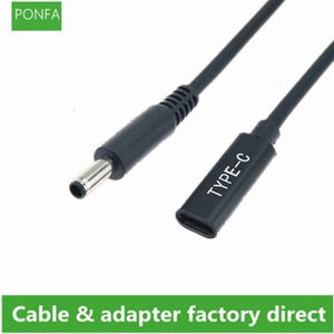 USB 3.1 Type C USB-C Female to DC 20V 4.5 3.0mm 4.5*0.6MM For Dell Power Plug PD Emulator Trigger Charge Cable for Laptop