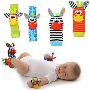Baby Baby Kids Sokken Rammelaar Speelgoed Pols Rattle And Foot Sokken 0 ~ 24 Maanden