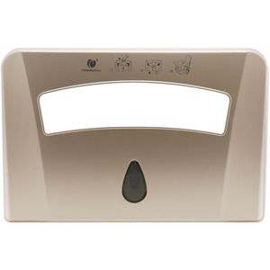 1/2 Toiletbril Pad Papier Houder Wandmontage Plastic Toilet Seat Cover Dispenser Voor Hotel Badkamer Tissue Dispenser