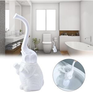 Badkamer Accessoires Olifant Toiletpot Borstel en Houders Set Wc Borstel met Lange Steel Wc Schoonmaken