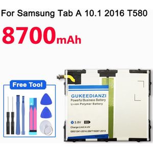 8700Mah Gukeedianzi Tablet Batterij EB-BT585ABE Voor Samsung Galaxy Tablet Tab Een 10.1 T580 SM-T585C T585 T580N Batterijen