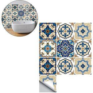10 Stks/set Marokkaanse Stijl Creatieve Diy Non-Slip Vloer Tegel Muurstickers Decals Voor Badkamer Thuis Keuken