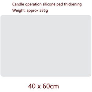 60X40Cm Dikker Siliconen Pad Morandi Stijl Hand-Made Kaars Tafel Siliconen Pad Warmte Isolatie Pad