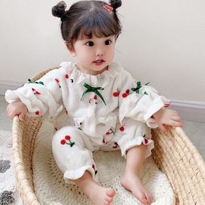 Pasgeboren Jongens Baby Girl Lente Katoenen Pyjama Sets Kinderen Homewear Pyjama Voor Jongen Kids Nachtkleding Kleding Kerst