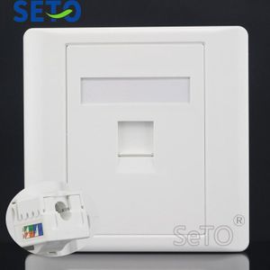 SeTo 86 Type RJ45 Cat6 Gigabit Netwerk Ethernet LAN Panel Outlet Wall Plate Socket Keystone Faceplate