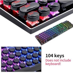 104 Sleutels Vervanging Doorschijnende Kantoor Decoratieve Mechanische Toetsenbord Backlit Keycap Computer Accessoires Gaming Home