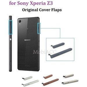 Originele voor Sony Xperia Z3 Usb-poort Opladen Cover Flap + Micro SD Dust Plug; waterdichte Flappen voor Z3 D6603 D6643 D6653 D6616